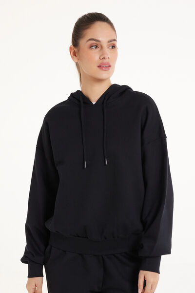 Felpa Pesante Manica Lunga con Cappuccio