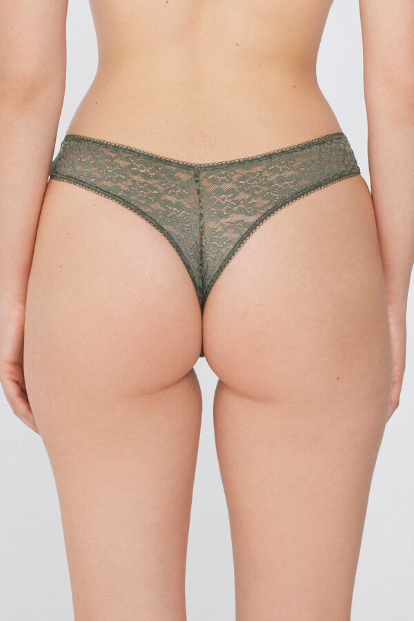 Recycled Lace Brazilian Briefs  