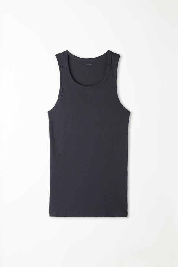 Ribbed Cotton Vest Top  