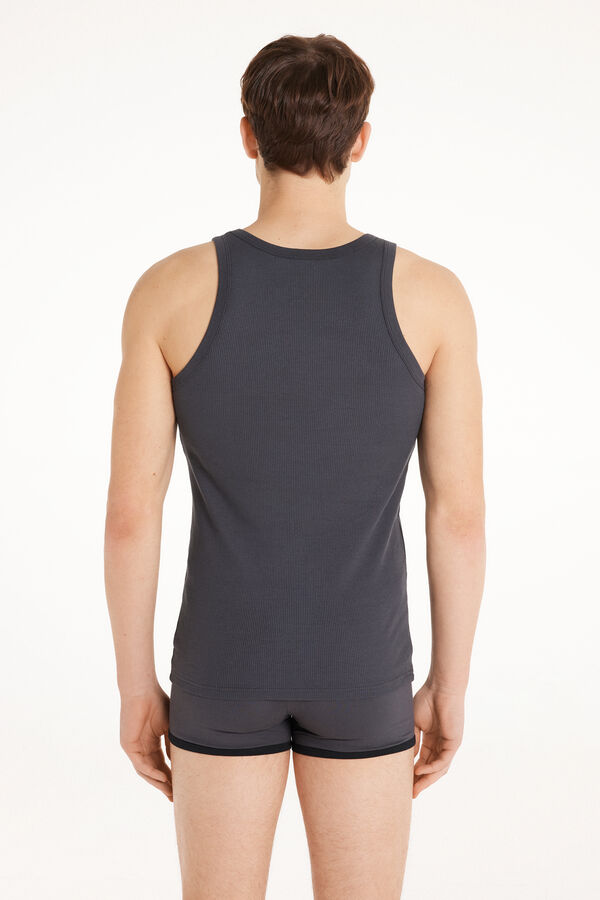 Ribbed Cotton Vest Top  