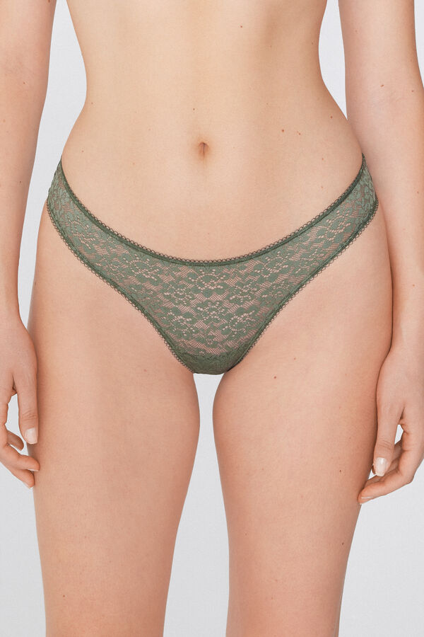 Recycled Lace Brazilian Briefs  