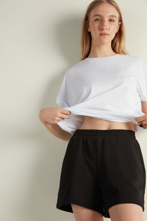 Short in Felpa con Tasche  