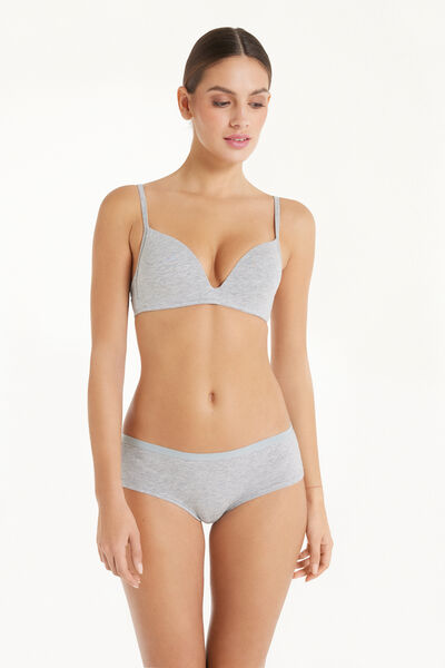 London Non-Wired Padded Triangle Bralette  in Cotton