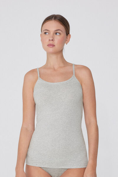 Stretch Cotton Tank Top