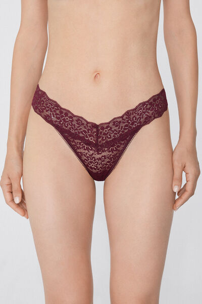 Perizoma Sgambato in Pizzo Riciclato