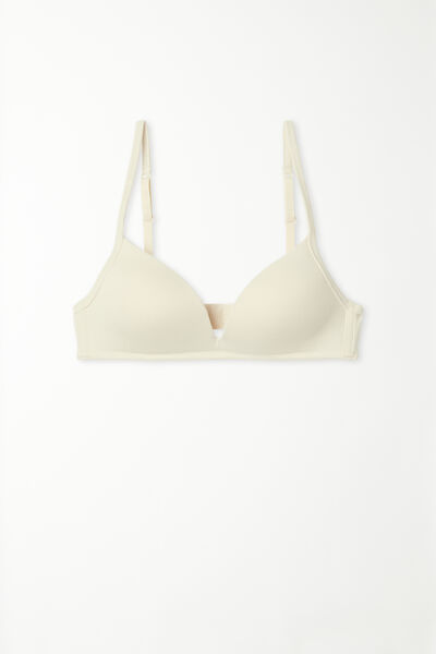 London Non-Wired Padded Triangle Bralette  in Cotton