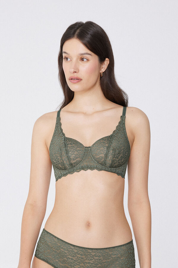 Paris Recycled Lace Unpadded Balconette Bra  