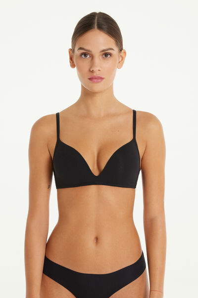 London Non-Wired Padded Triangle Bralette  in Cotton