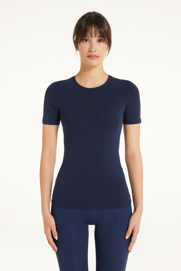 Crew-Neck Stretch-Cotton T-Shirt  