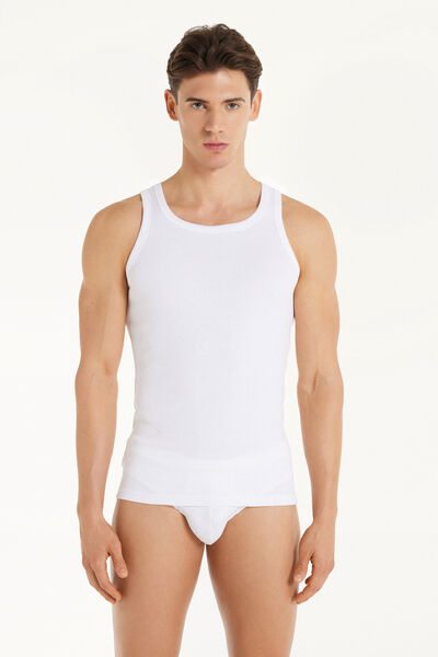 Ribbed Cotton Undershirt
