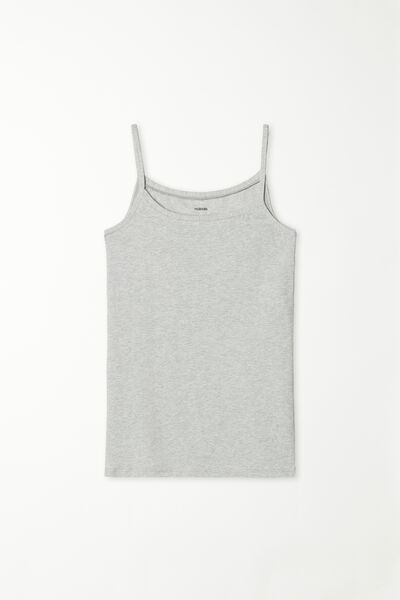 Stretch Cotton Tank Top