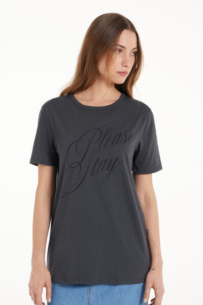 T-Shirt Cotone con Stampa
