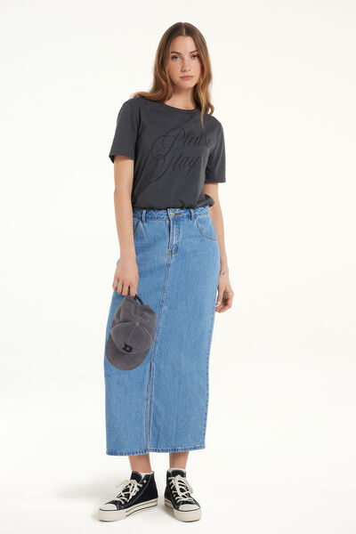 T-Shirt Cotone con Stampa