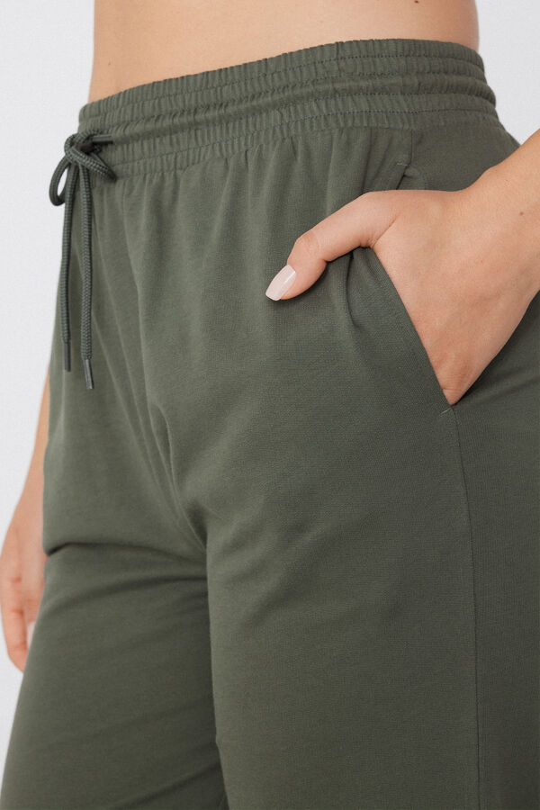 Joggers with Welt Pocket and Drawstring  