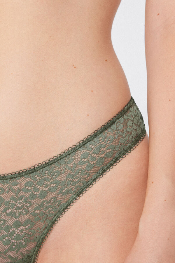 Recycled Lace Brazilian Briefs  