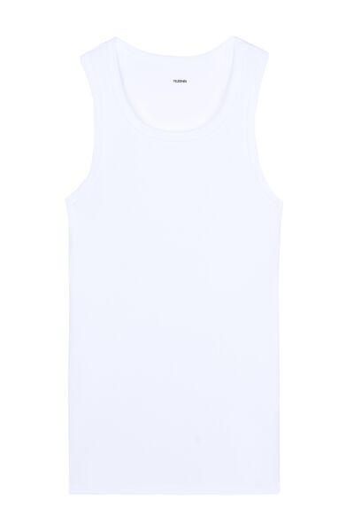 Ribbed Cotton Undershirt