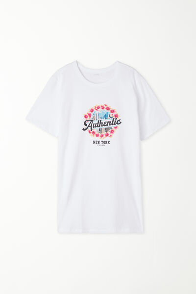 T-Shirt Cotone con Stampa