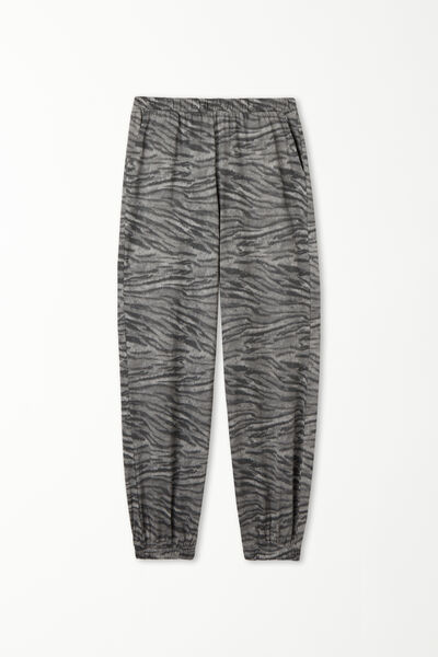 Jogger in Cotone Stampato