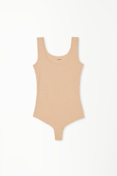 Laser-Cut Cotton Bodysuit