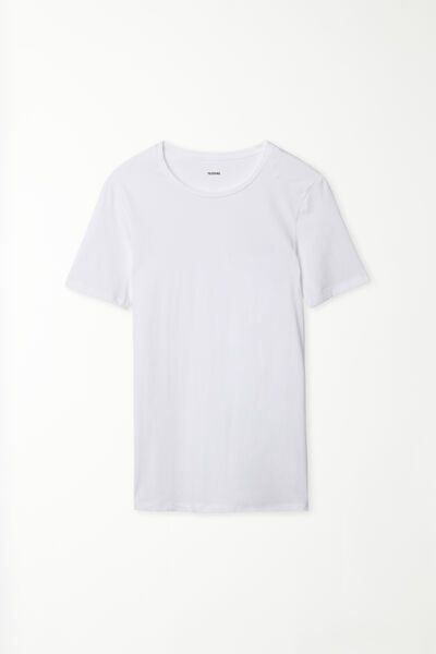 Stretch Cotton Crew Neck T-Shirt