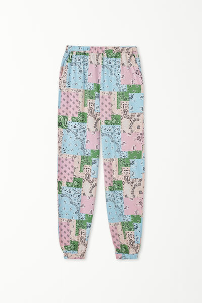 Jogger in Cotone Stampato