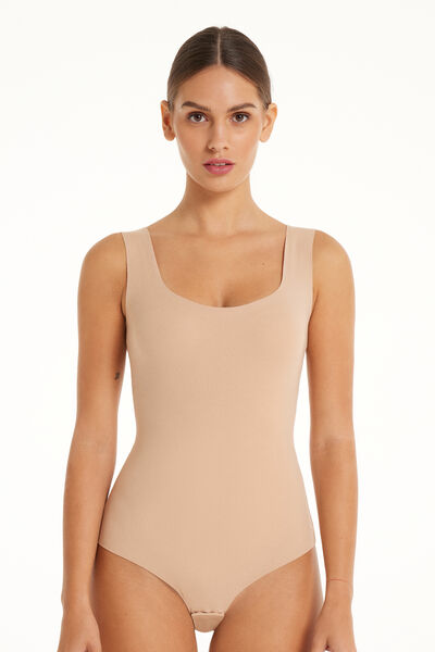 Laser-Cut Cotton Bodysuit