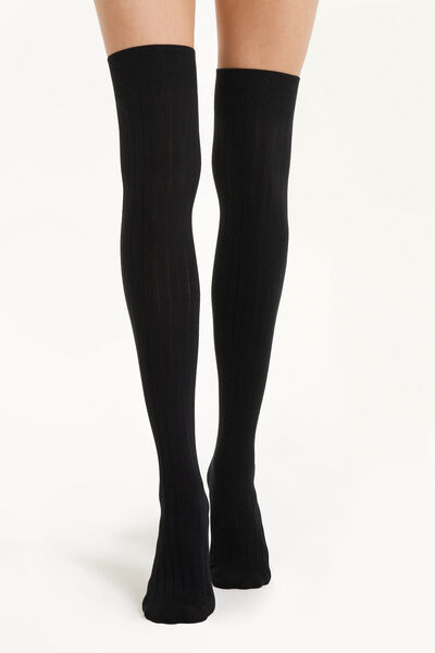 Ribbed Over-The-Knee Socks