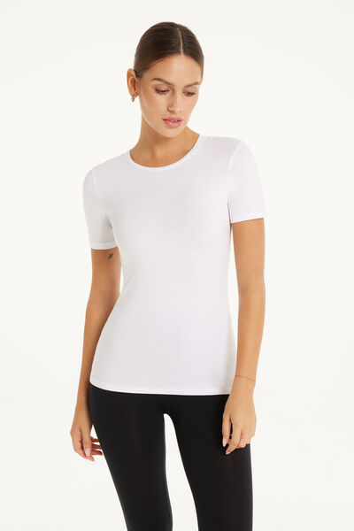 Stretch Cotton Crew Neck T-Shirt
