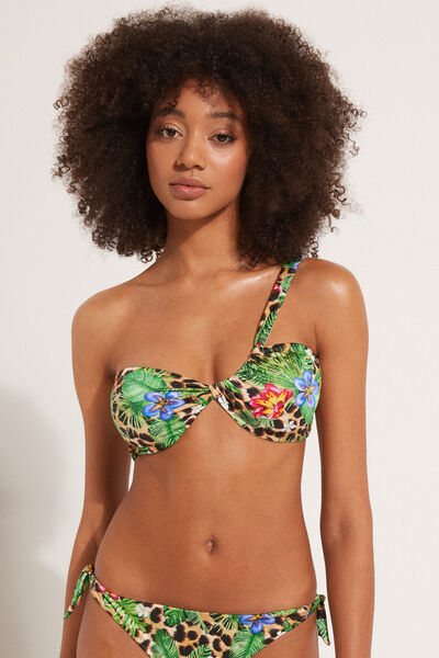 Bikini Bra Top Monospalla Wild Blossom