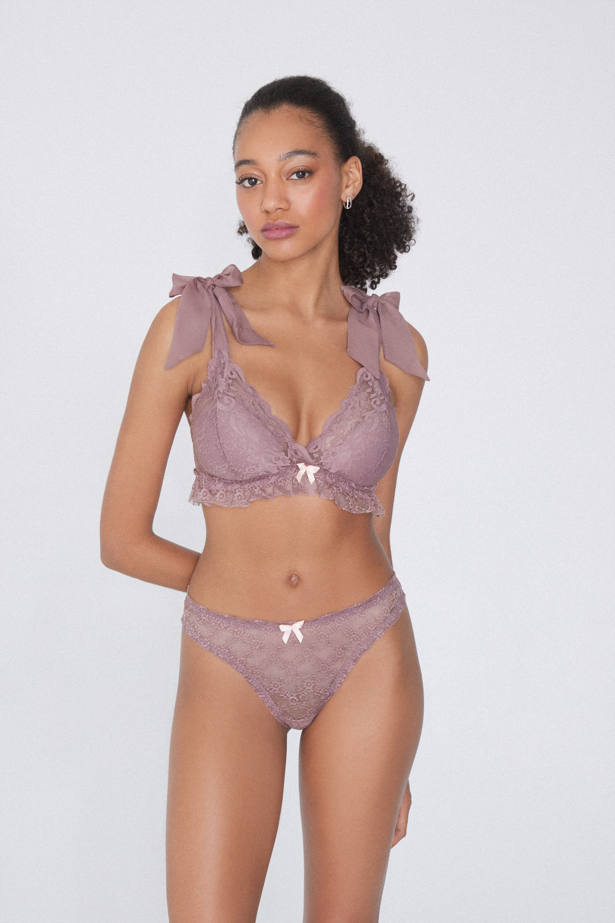 Reggiseno Triangolo Leggermente Imbottito Soft Mauve Chiffon Havana