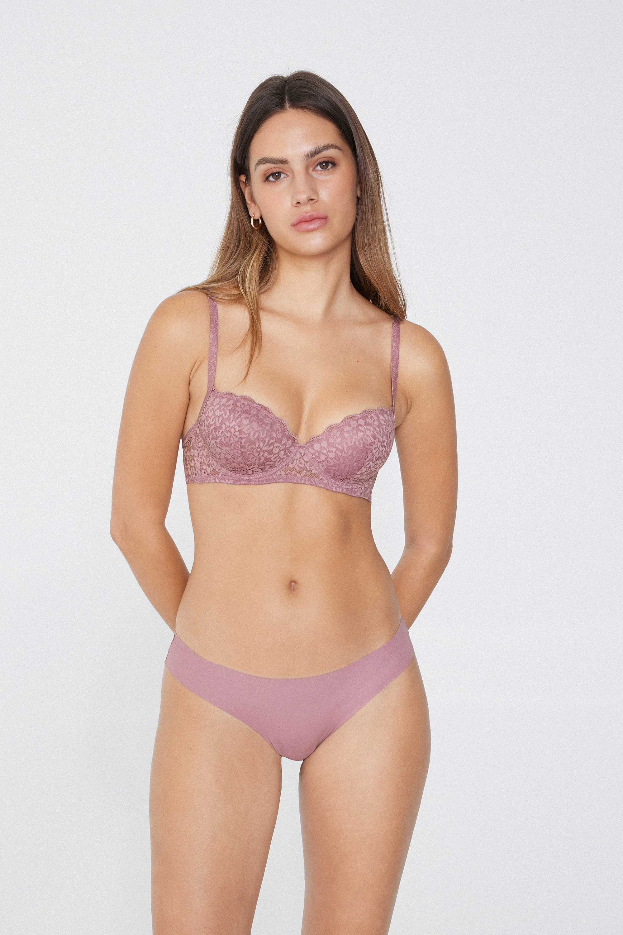 Reggiseno Balconcino Leggermente Imbottito in Pizzo Riciclato Wien