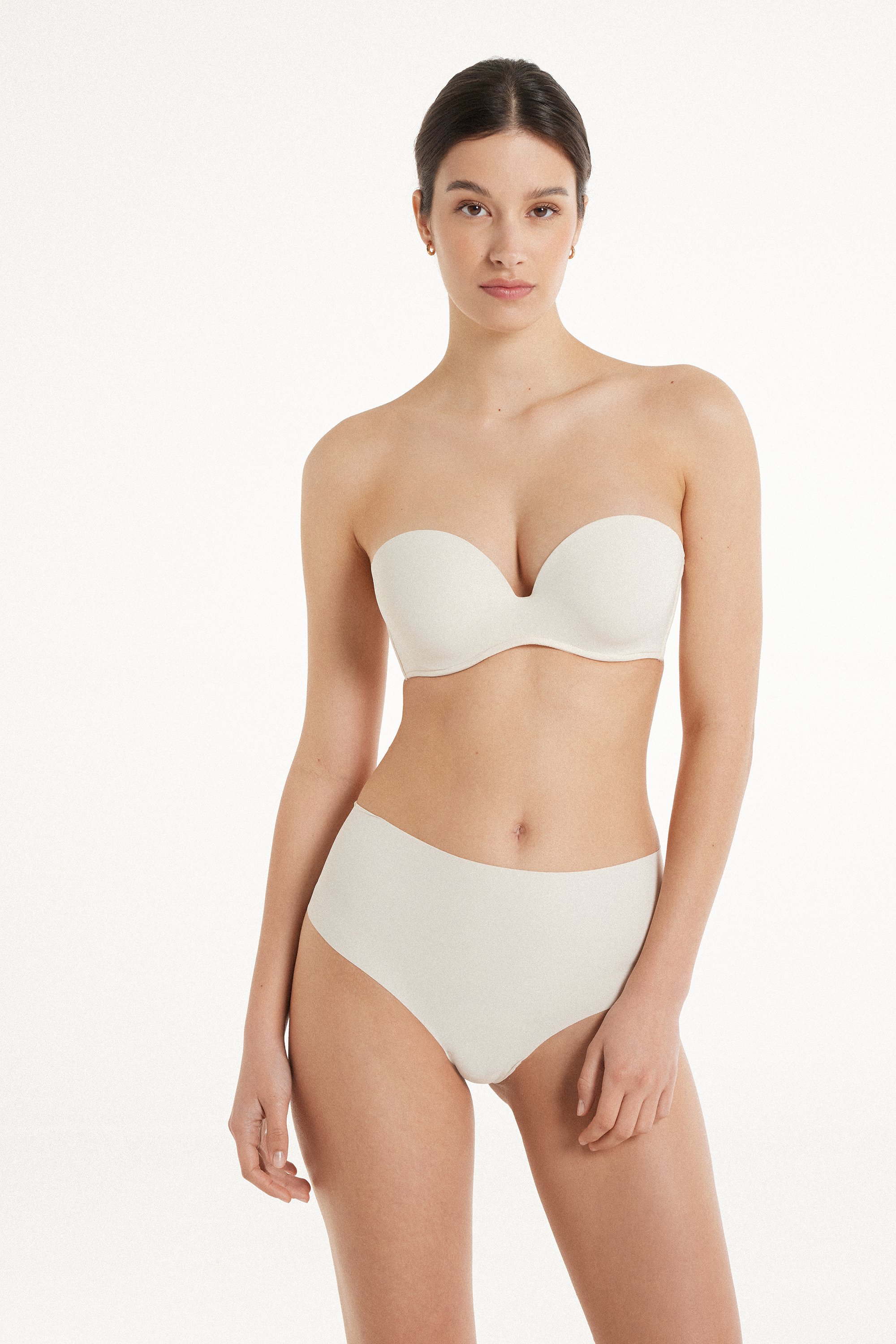 Reggiseno Fascia Imbottita Scollata Microfibra Riciclata