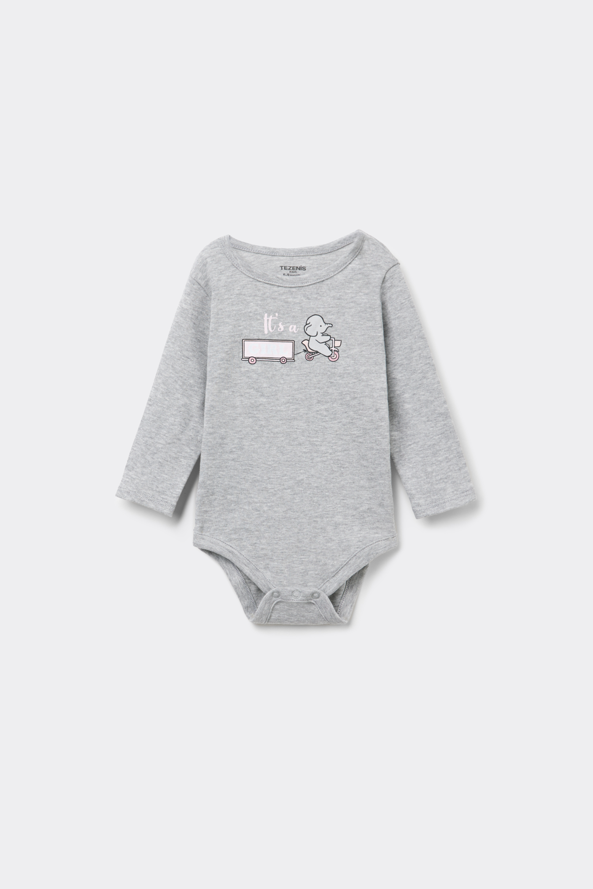 Body Beb&egrave; Manica Lunga in 100% Cotone Stampato