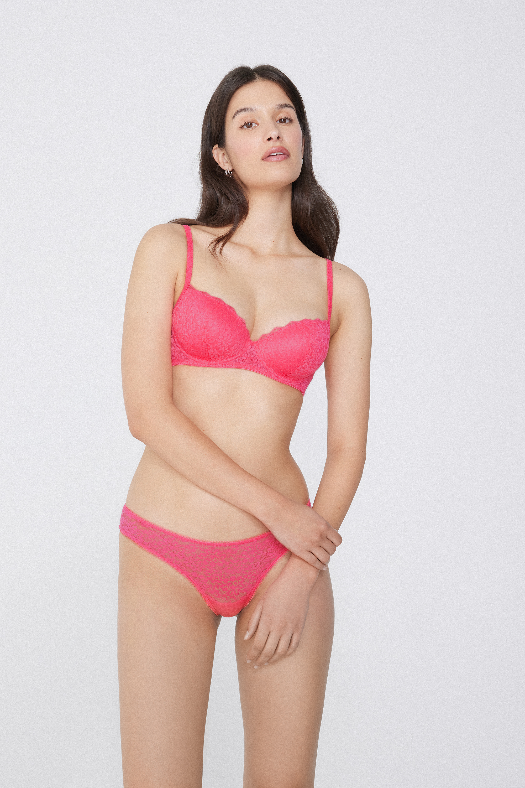 Reggiseno Balconcino Leggermente Imbottito in Pizzo Riciclato Wien