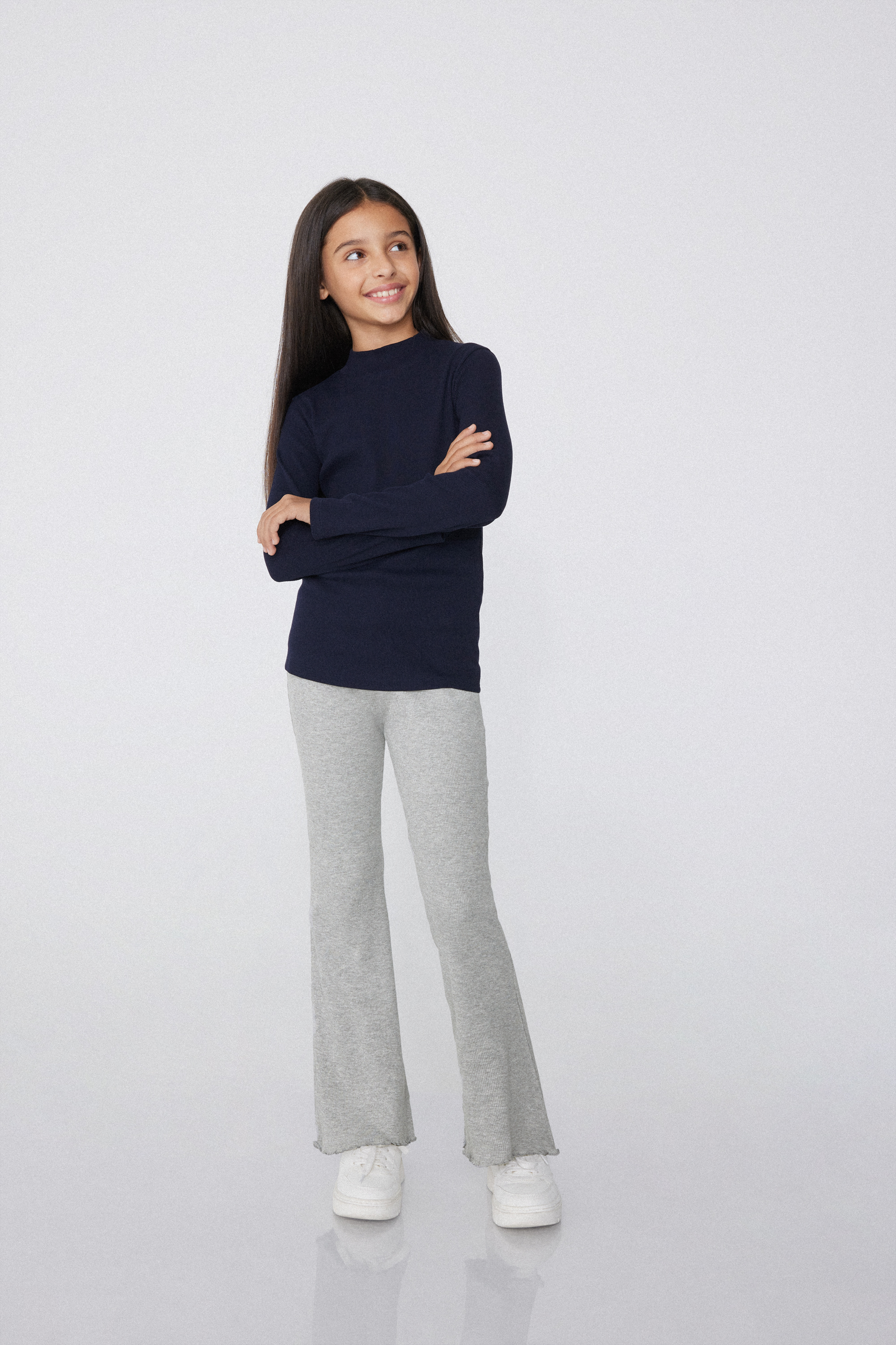 Leggings Bimba Scampanato a Costine