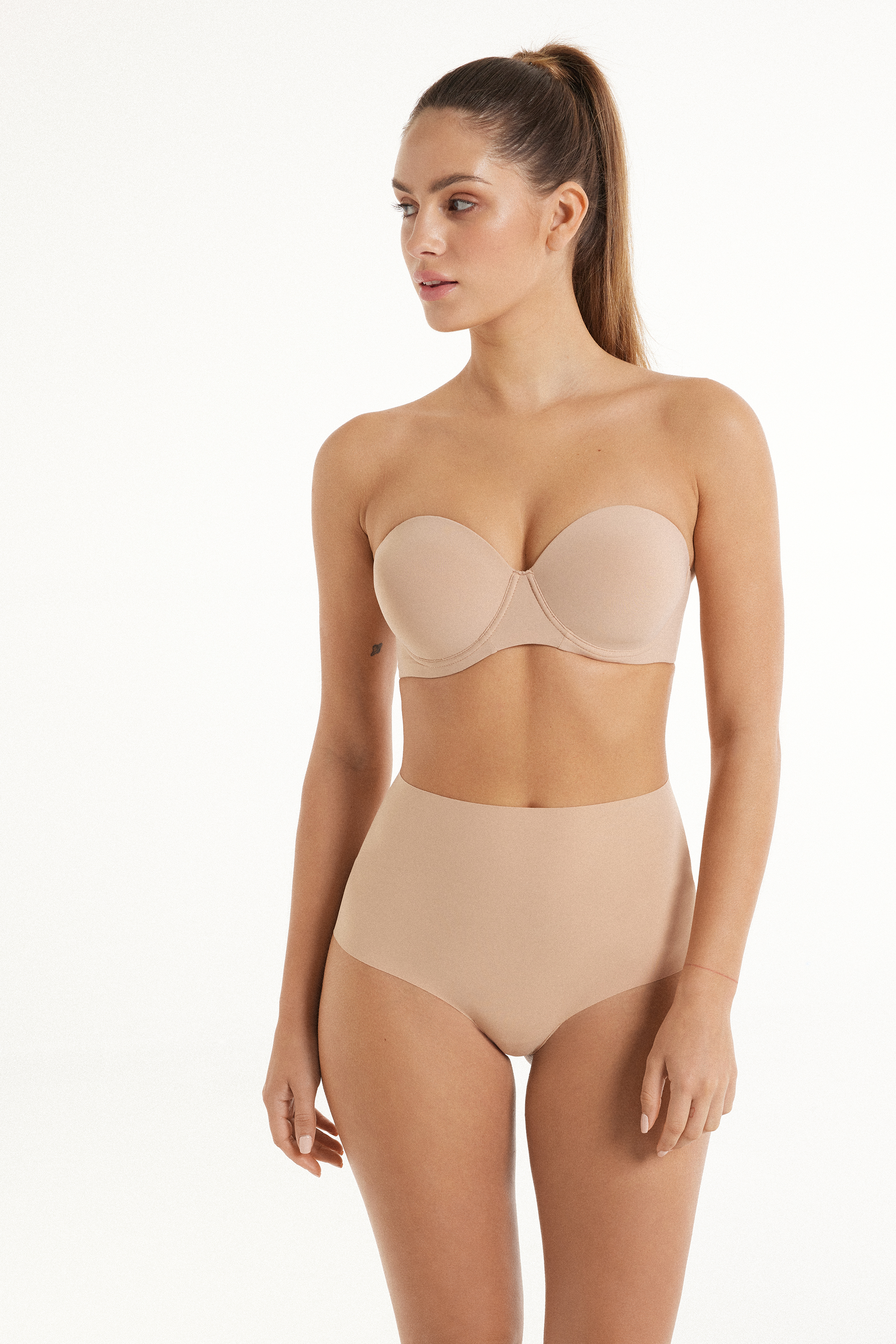 Reggiseno a Fascia Leggermente Imbottito Microfibra Riciclata Full Coverage